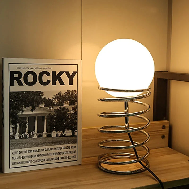 Spring Glass Table Lamp Bauhaus Furniture