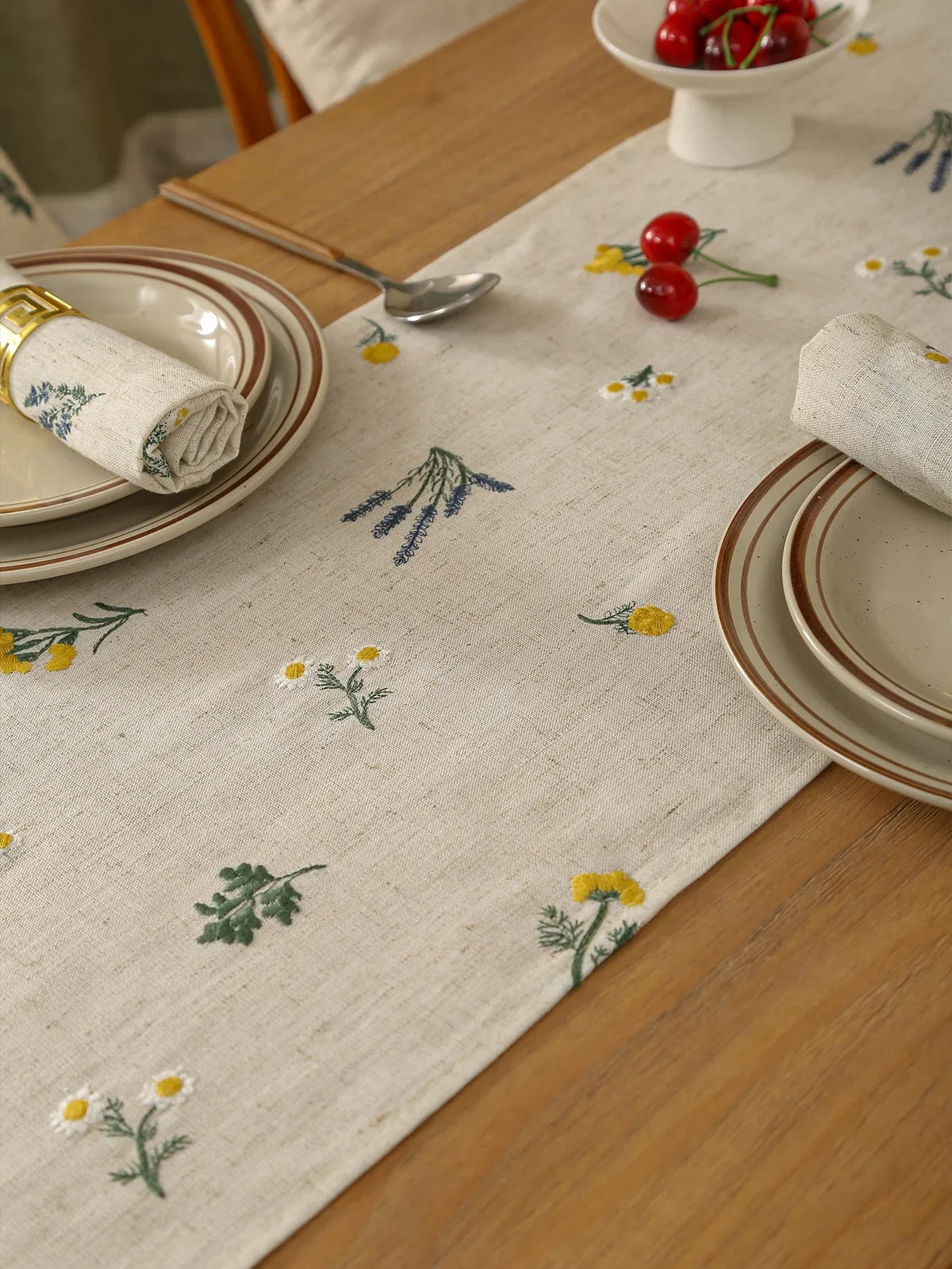 Rustic Fringed Tablecloth