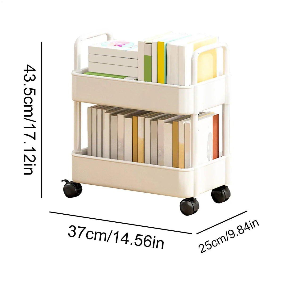 Compact Rolling Storage Cart