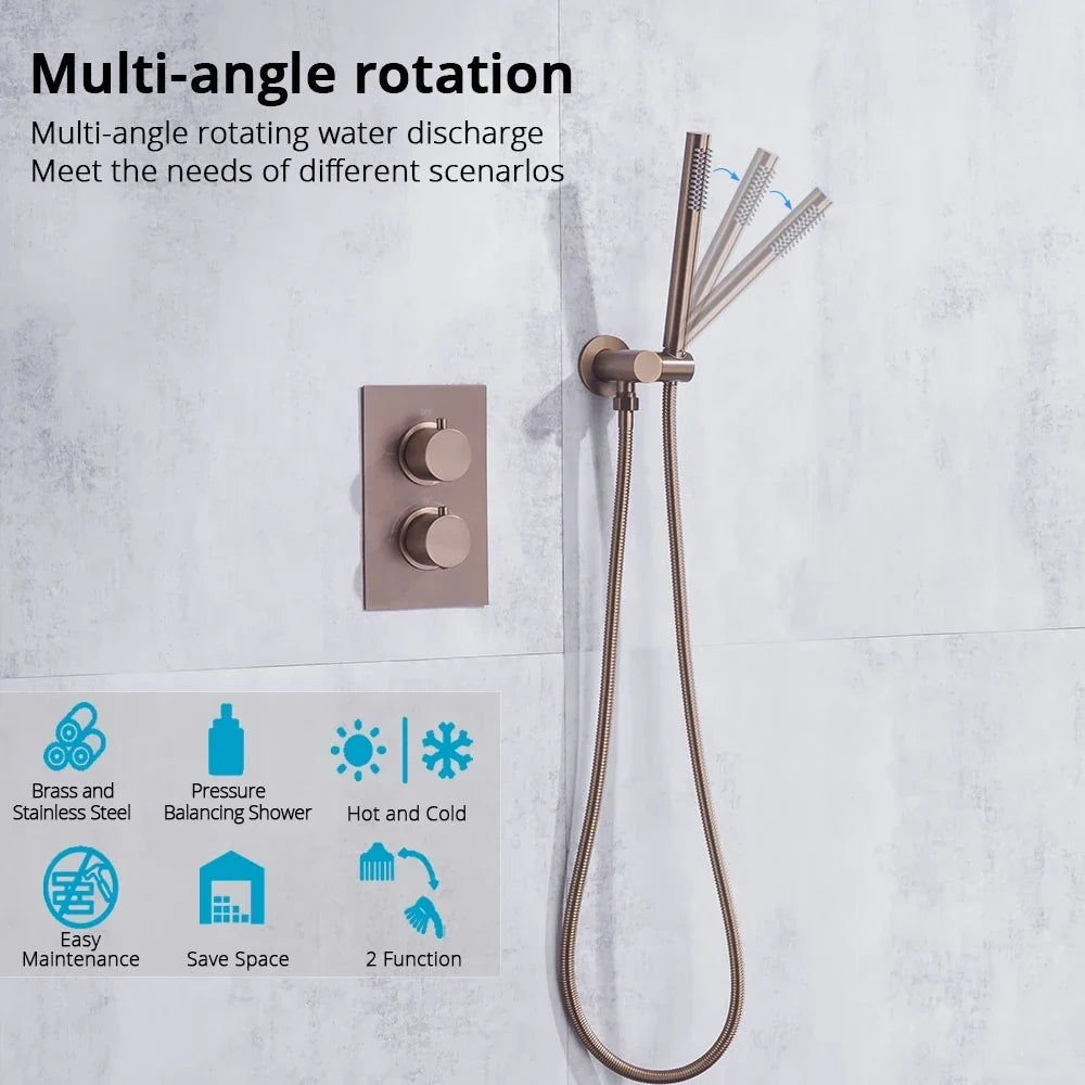 Elegant Wall-Mounted Shower System