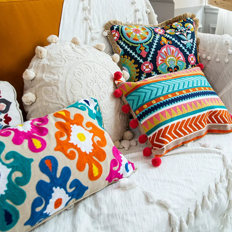 Nordic Ethnic Cotton Pillow Cover