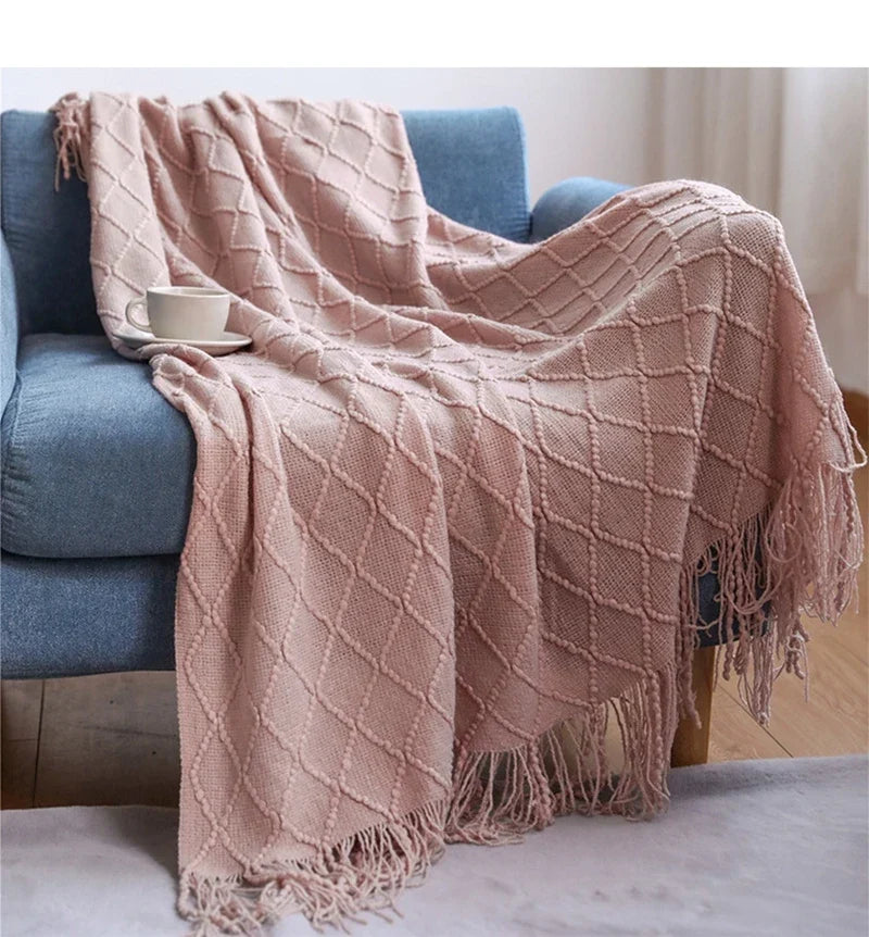 Cozy Knit Throw Blanket