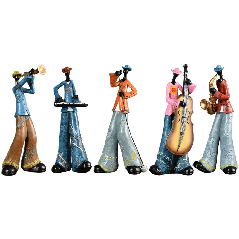 Abstract Musician Resin Statue