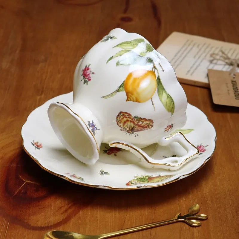 Lemon Blossom Ceramic Tea Set