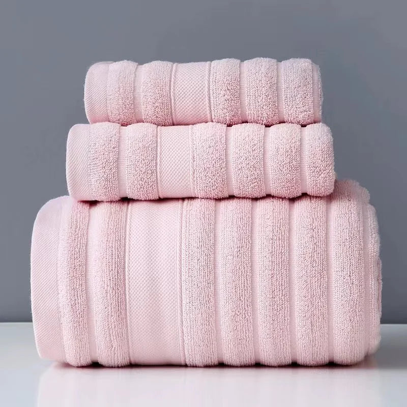 Luxurious Cotton Towel Set - 3 Piece