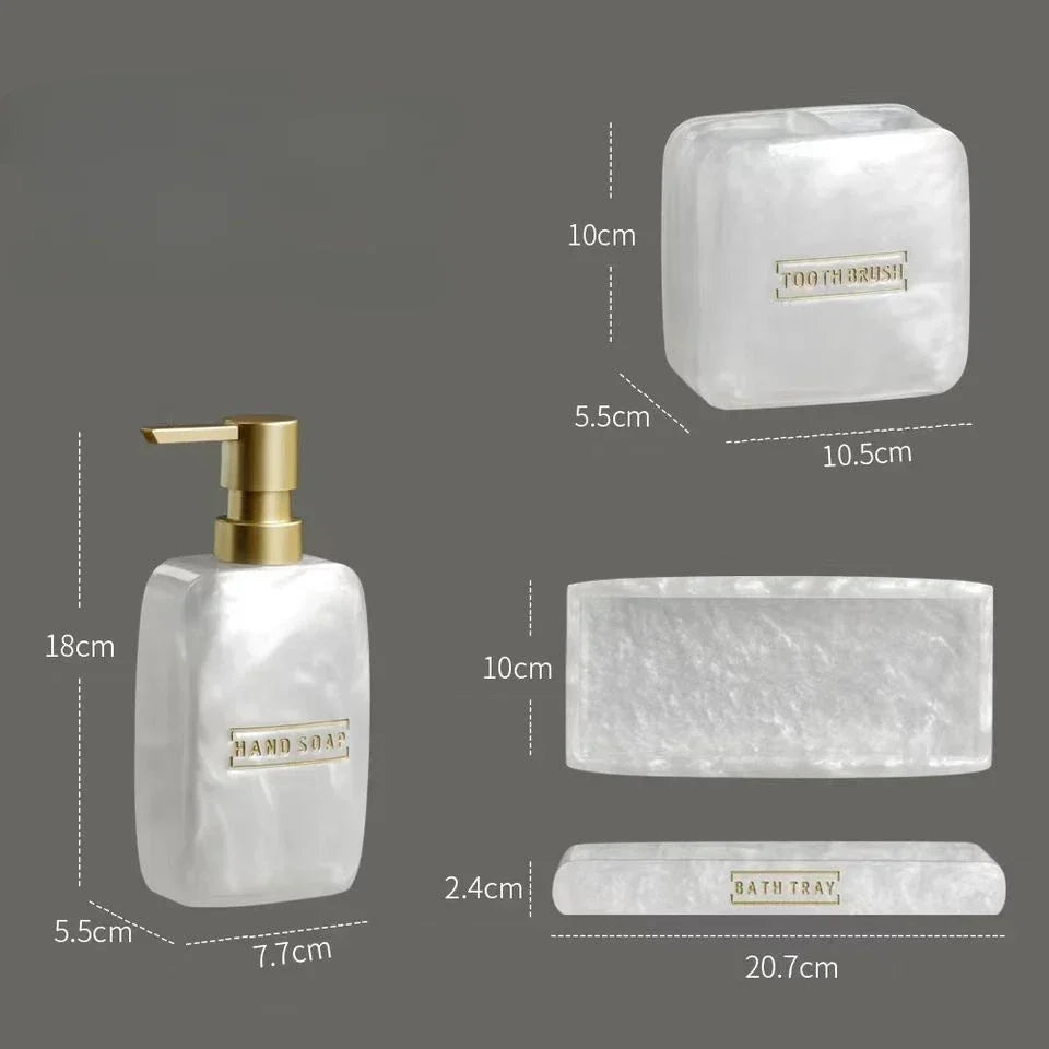 Elegant Bathroom Dispenser Set