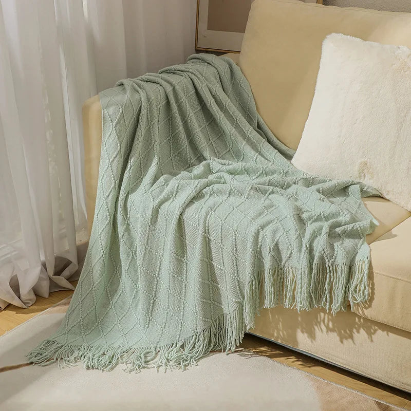 Cozy Knit Throw Blanket