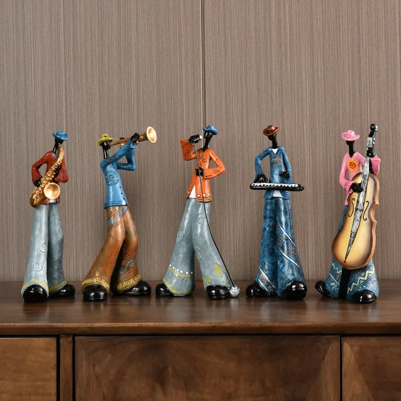 Abstract Musician Resin Statue