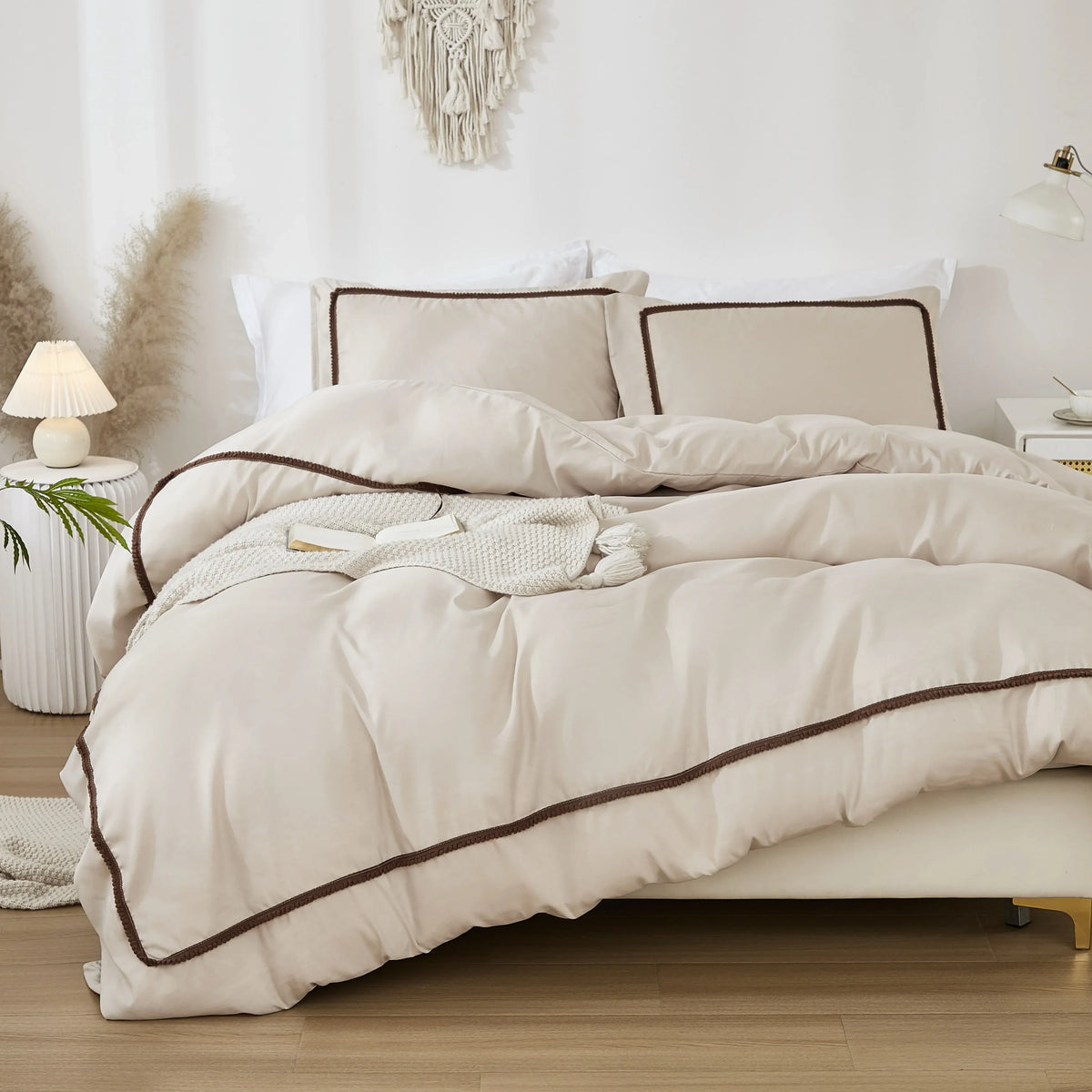 Elegant Beige Duvet Cover Set