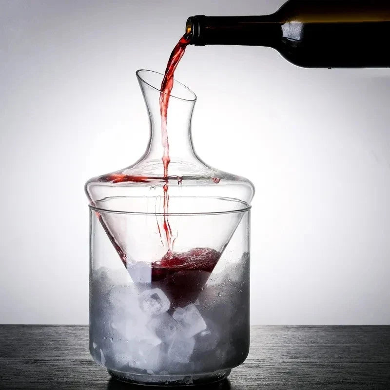 Elegant Crystal Wine Decanter Set