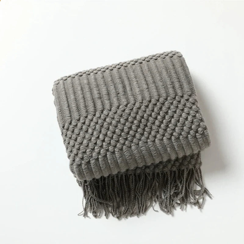 Cozy Knit Throw Blanket
