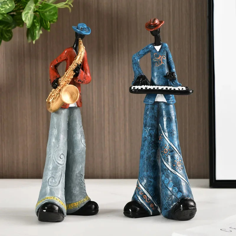 Abstract Musician Resin Statue