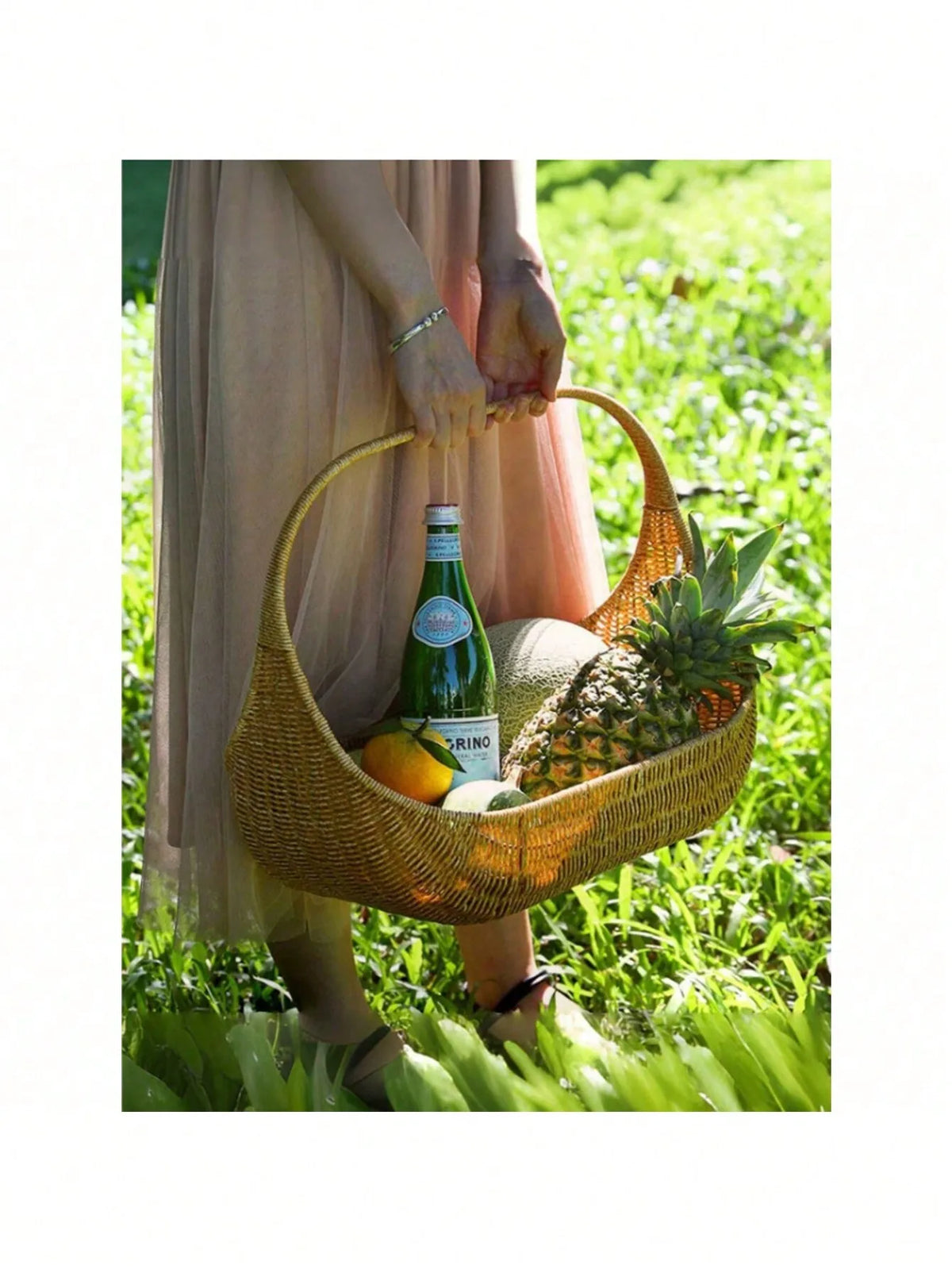 Elegant Bamboo Picnic Basket