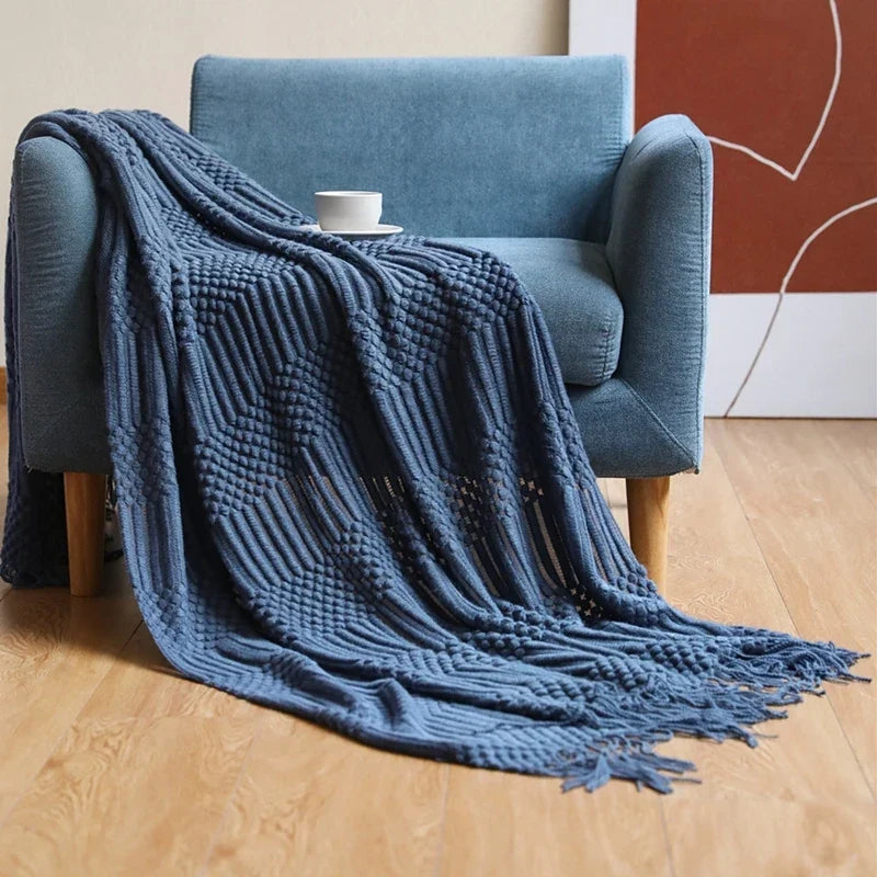 Cozy Knit Throw Blanket
