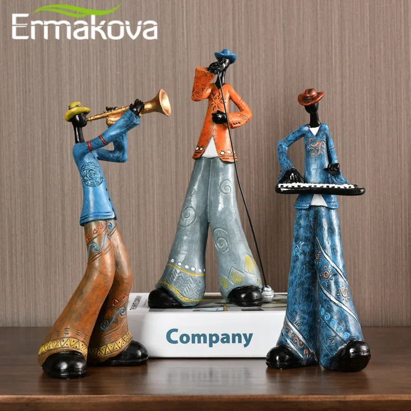 Abstract Musician Resin Statue