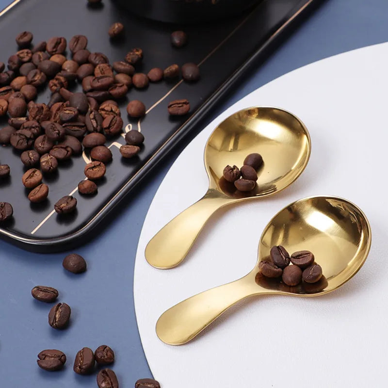 Elegant Gold Stainless Steel Mini Spoon Set
