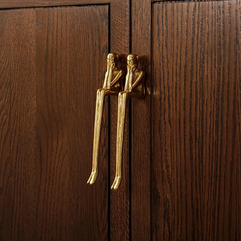 Elegant Brass Nordic Drawer Handle