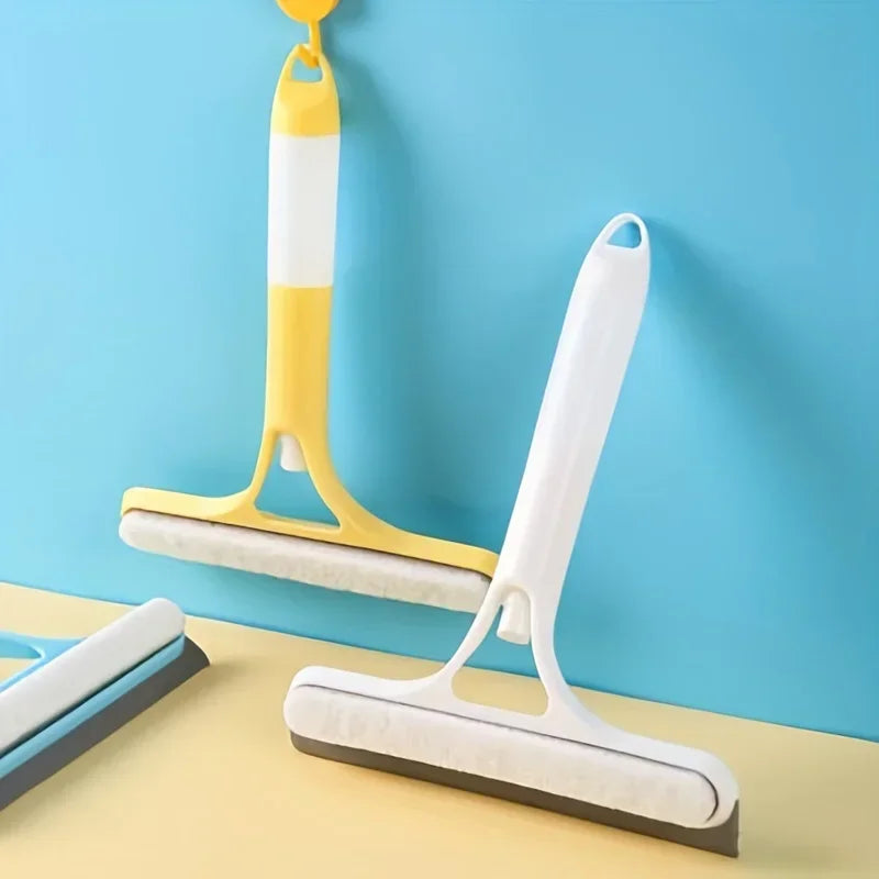 3-in-1 Window Cleaning Tool with Built-In Spray and Squeegee
