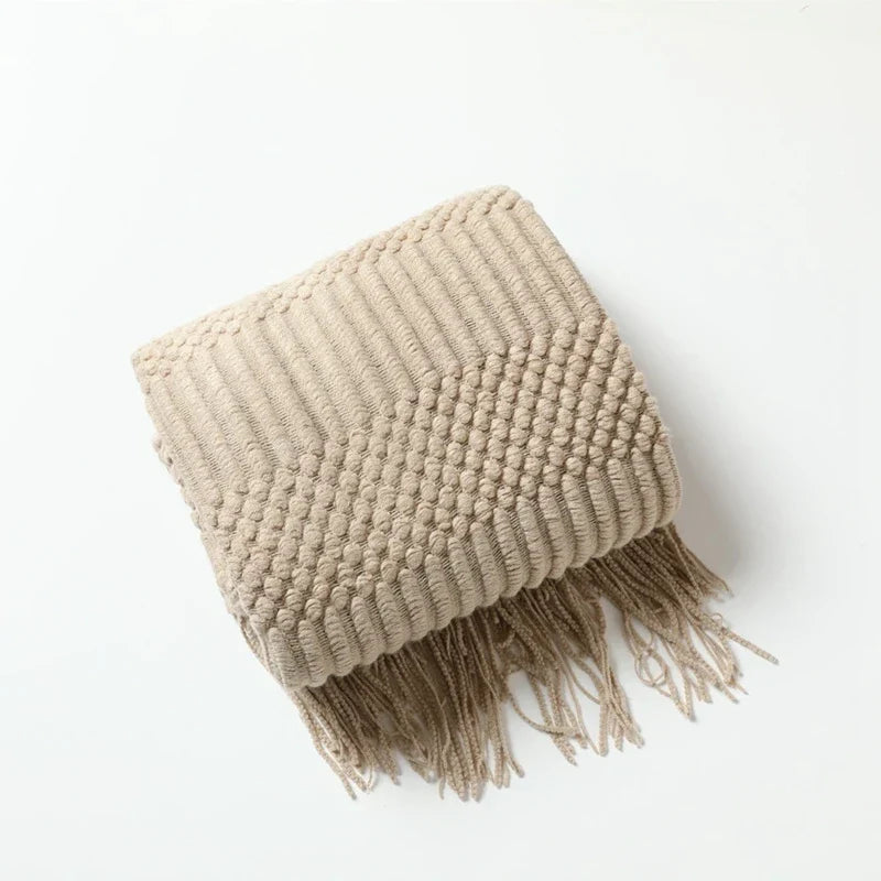 Cozy Knit Throw Blanket
