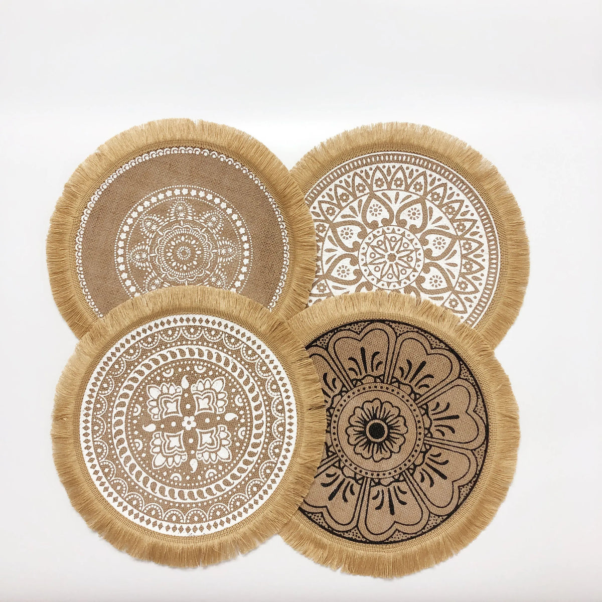 Boho Chic Jute Placemats Set