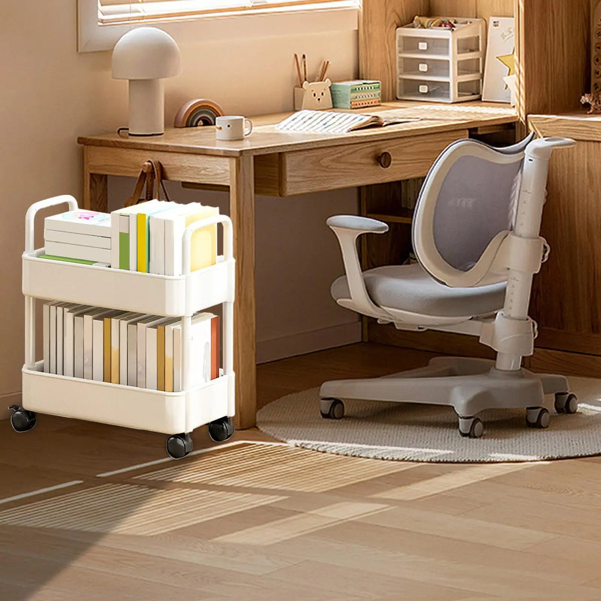 Compact Rolling Storage Cart