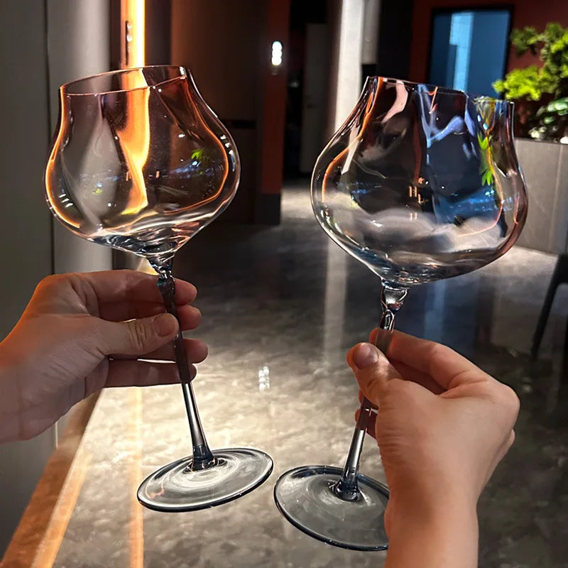 Elegant Gradient Wine Glass Set