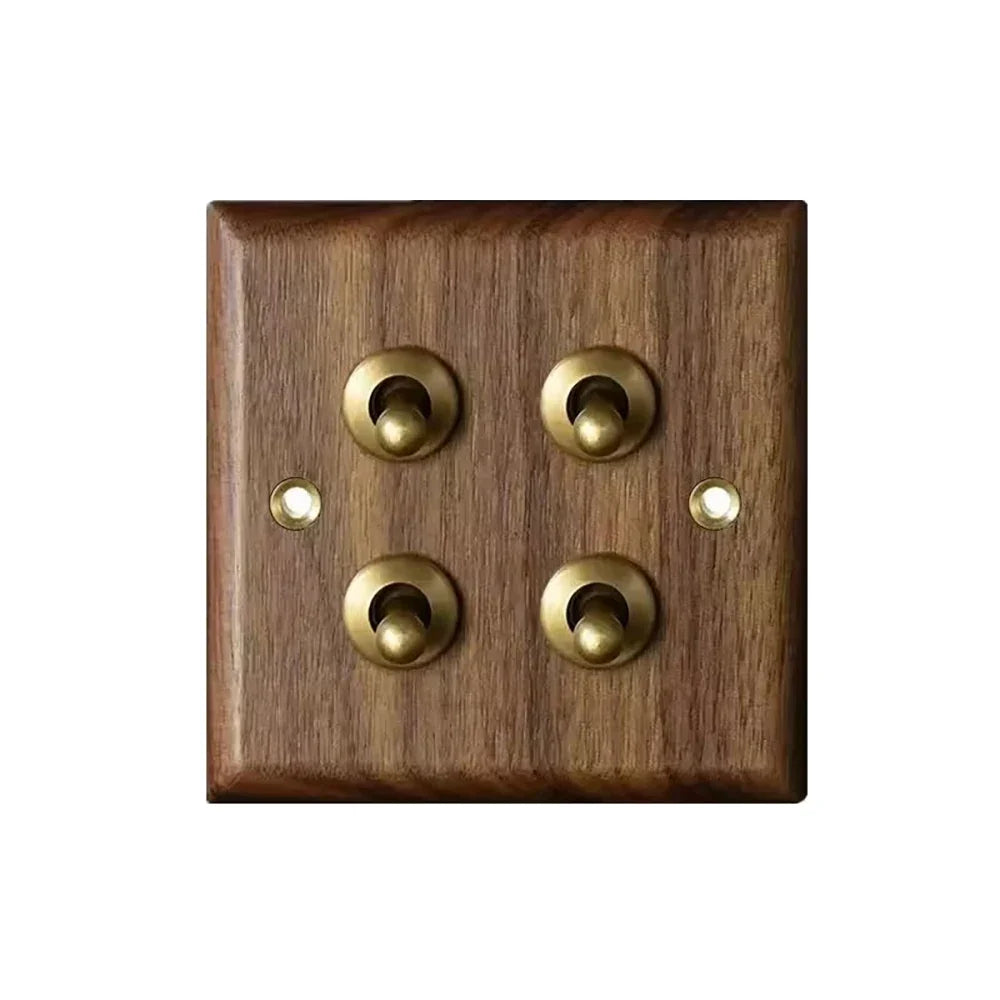 Vintage Brass Toggle Light Switch
