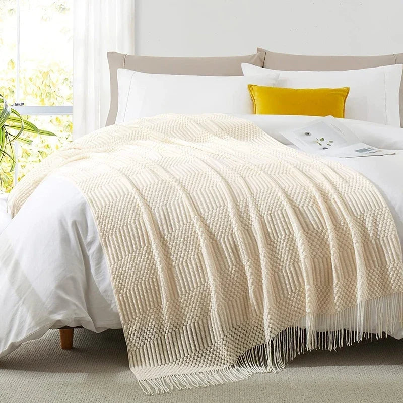 Cozy Knit Throw Blanket