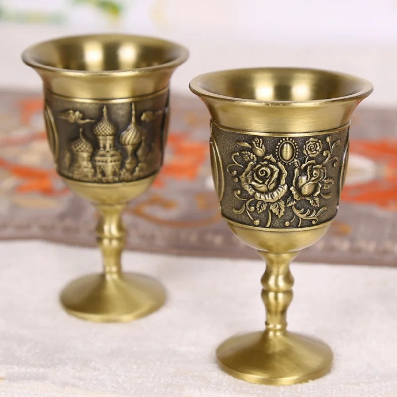 Vintage Bronze Shot Glass