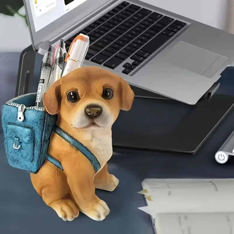 Adorable Puppy Pen Holder