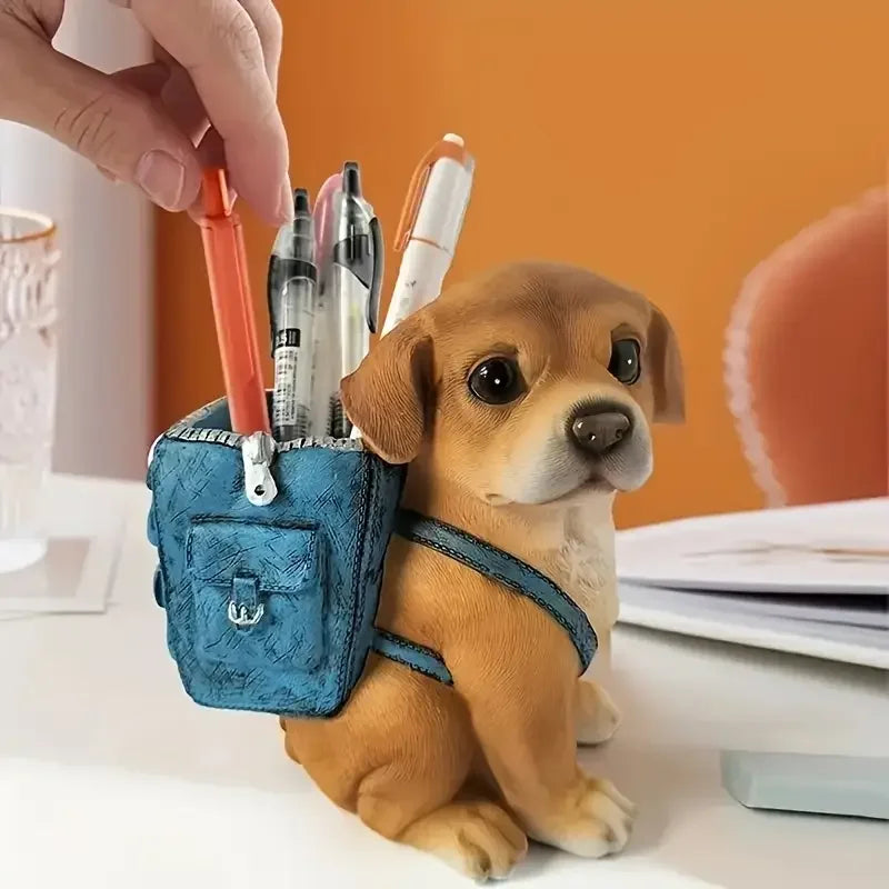 Adorable Puppy Pen Holder