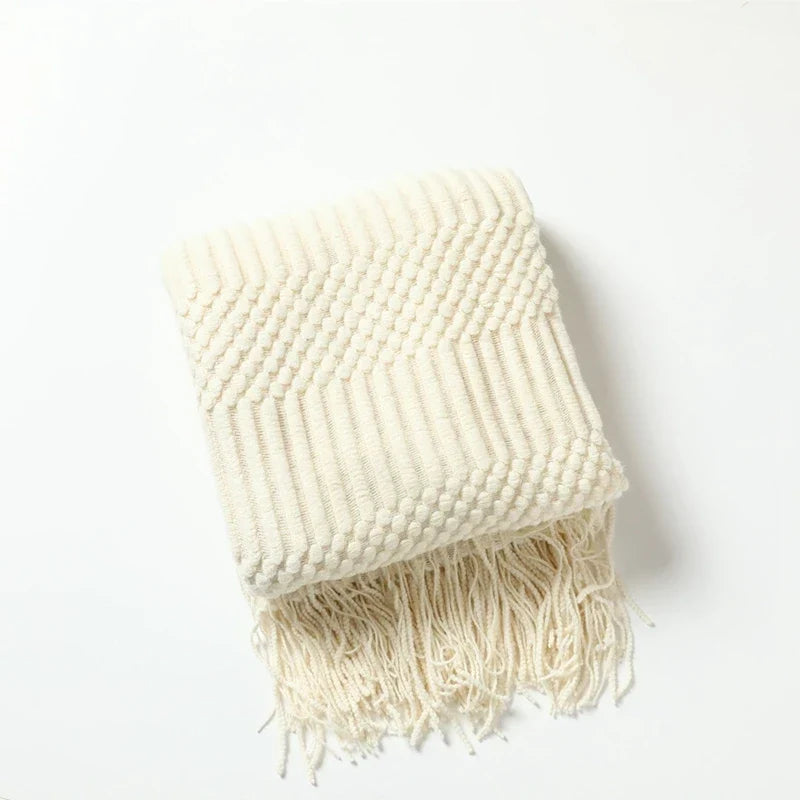 Cozy Knit Throw Blanket