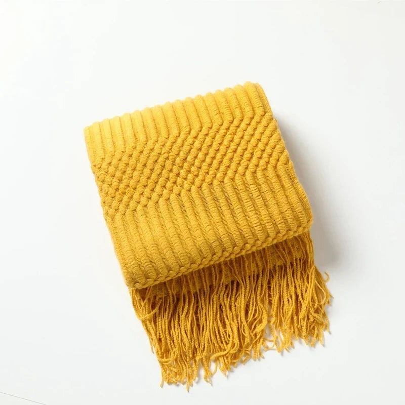 Cozy Knit Throw Blanket
