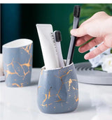 Elegant Marble Bathroom Set