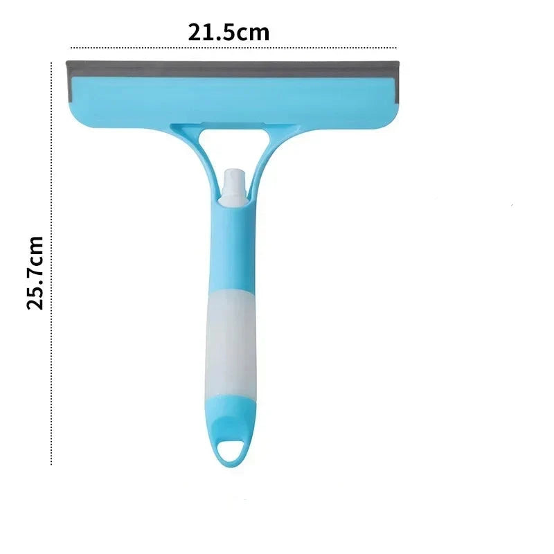 3-in-1 Window Cleaning Tool with Built-In Spray and Squeegee