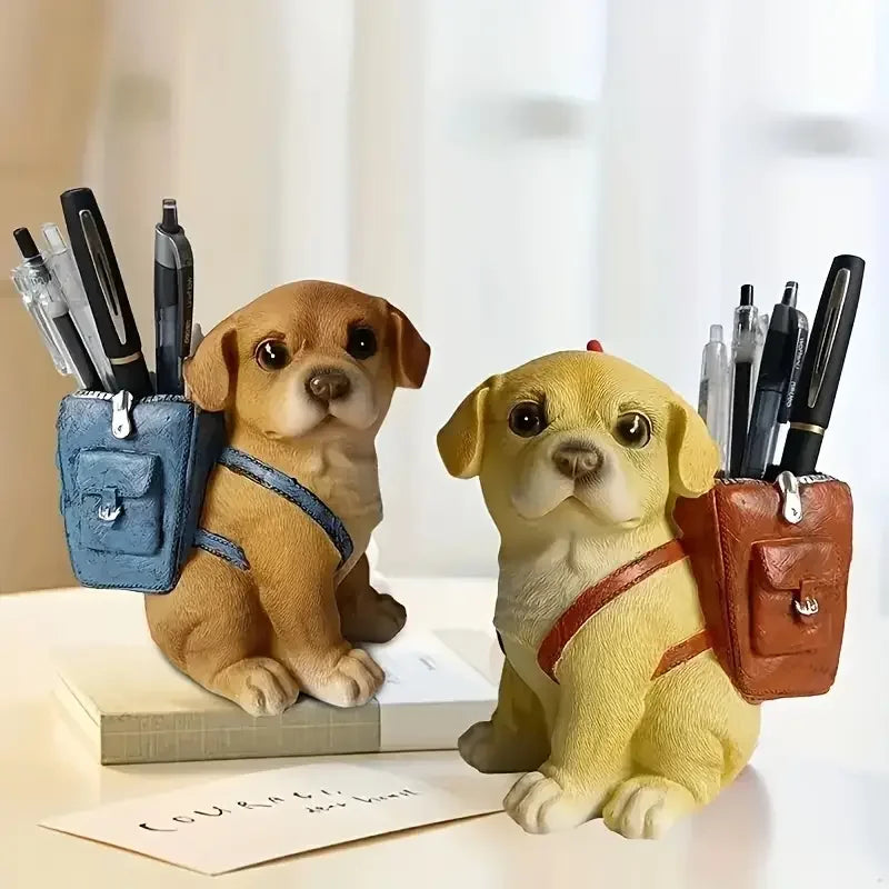 Adorable Puppy Pen Holder