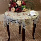 Elegant Floral Lace Tablecloth