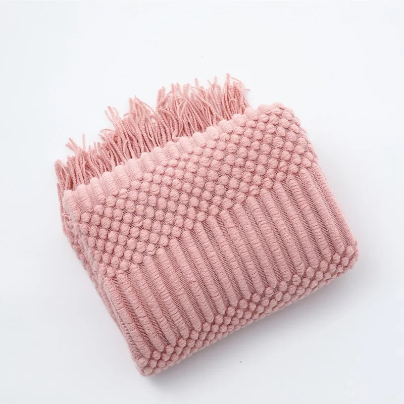 Cozy Knit Throw Blanket