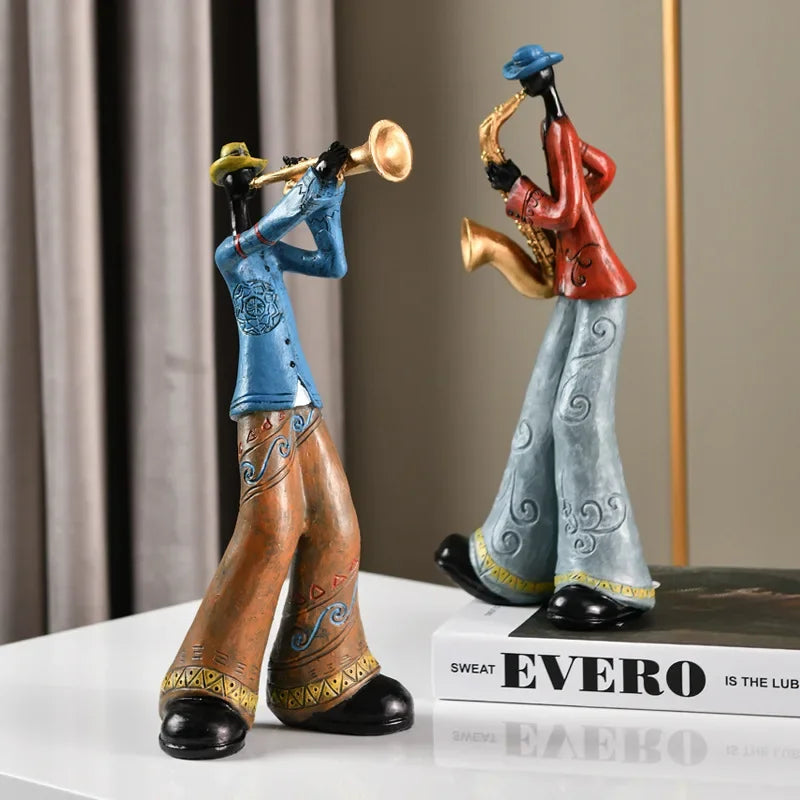 Abstract Musician Resin Statue