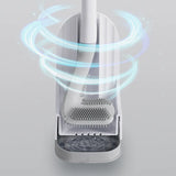 Silicone Toilet Brush with Drying Holder