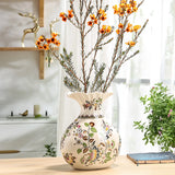 Elegant Floral Ceramic Vase