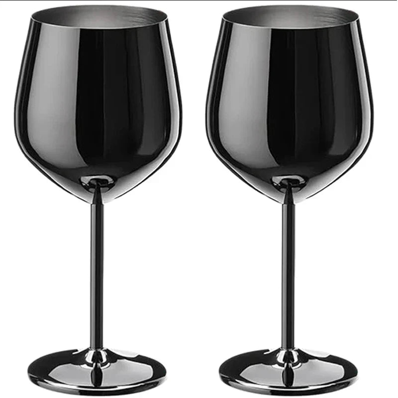 Elegant Stainless Steel Wine Goblet