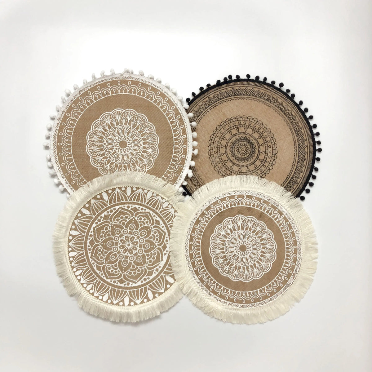 Boho Chic Jute Placemats Set