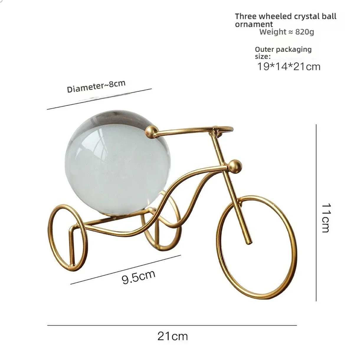 Golden Crystal Decor Set