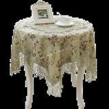Elegant Floral Lace Tablecloth
