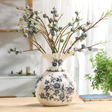 Elegant Floral Ceramic Vase