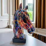 Vibrant Graffiti Animal Sculpture
