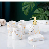 Elegant Marble Bathroom Set