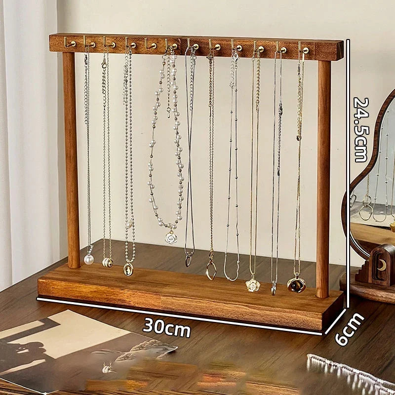 Elegant Wood Jewelry Organizer