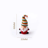 Charming Glass Santa Ornaments